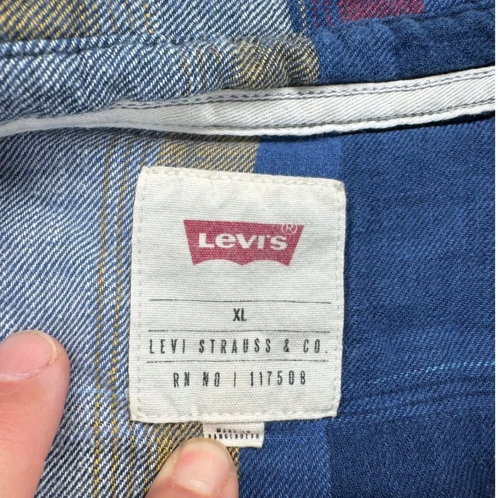 LEVI'S MEN CLASSIC DATSUM TWILL L/S SHIRT TOTAL ECLIPSE 3LDLW1541 WESTERN CASUAL